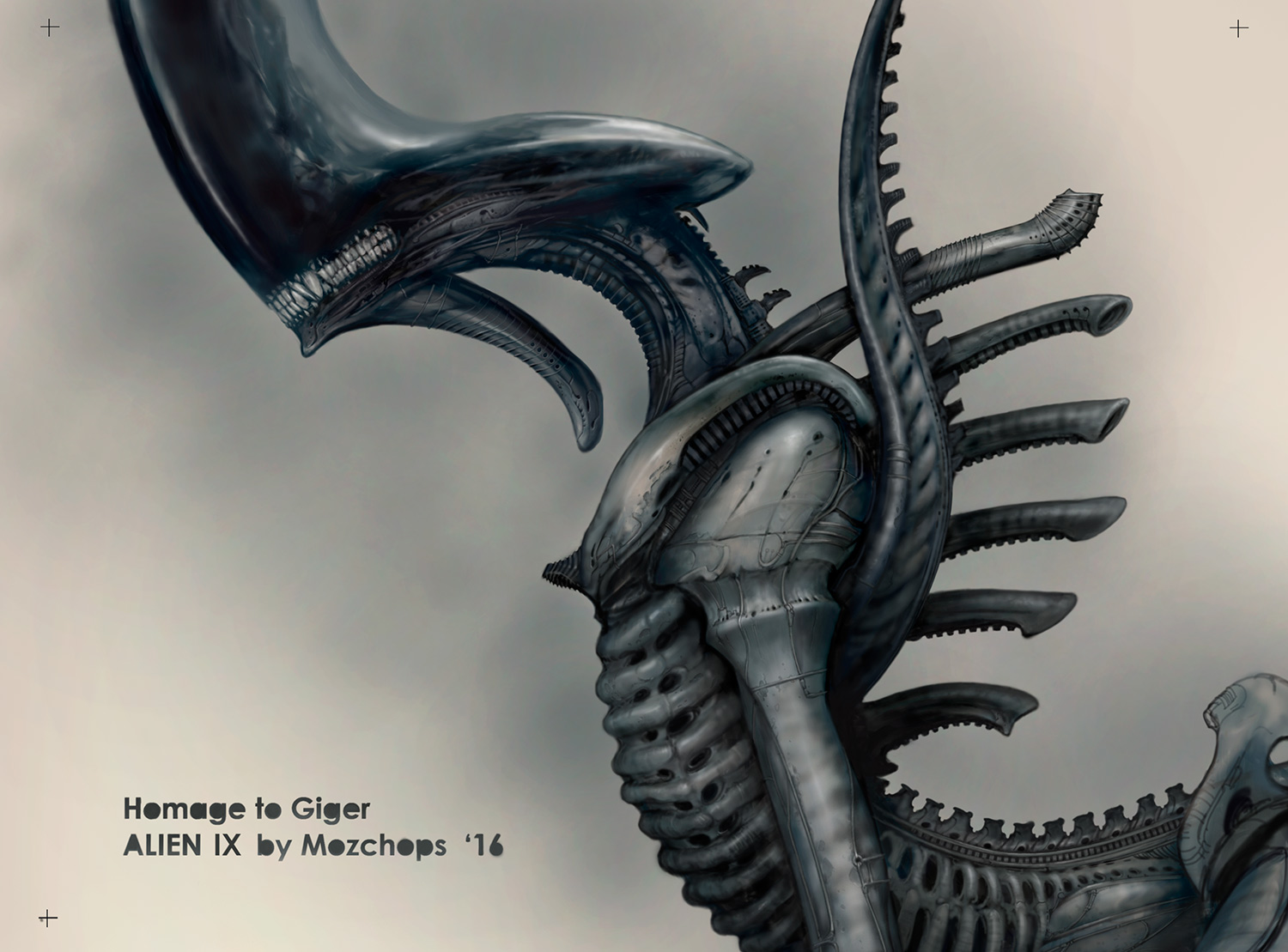 Alien IX Homage to Giger by Mozchops pt1