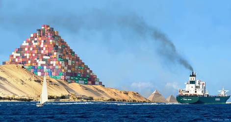 The New Pyramid of Giza by Mozchops