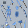 Fanart: Valhallite armor and weapons