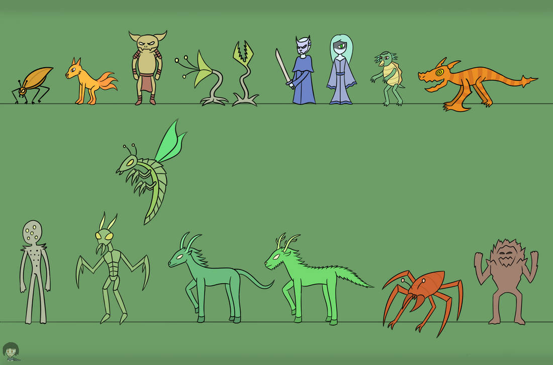 Akavir creatures by KingCourier on DeviantArt