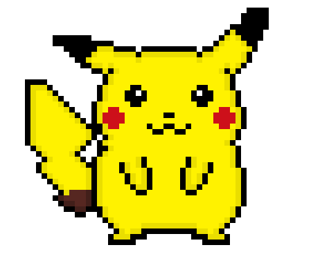 Pikachu Pixel Art Pokemon, HD Png Download , Transparent Png Image - PNGitem