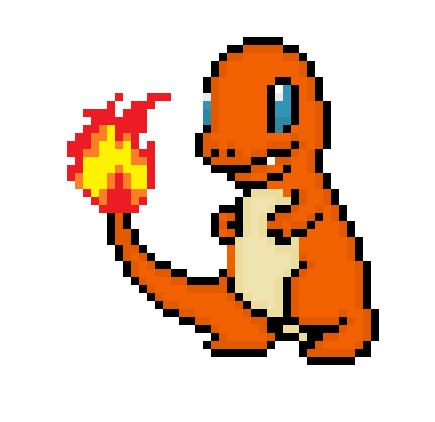 Charmander Pixel Art #4 - PKMN Pixel Art by Kiko_ZaZ