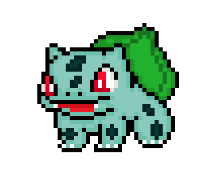 Bulbasaur Sprite Perler Bead Pattern / Bead Sprite - Shiny Bulbasaur Pixel  Art Transparent PNG - 4…