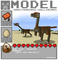 Minecraft - Ornithomimus