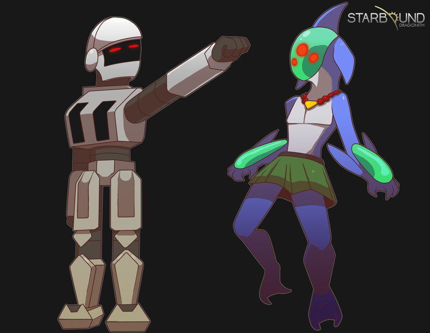 Starbound - Aquatic and Robot Races by Dragonith on DeviantArt Starbound - Aquatic and Robot Races by Dragonith on DeviantArt