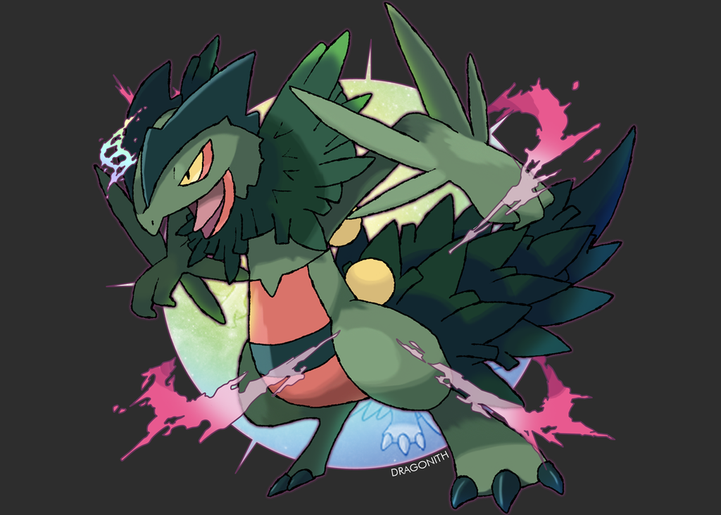 Mega Sceptile FAN MADE By Dragonith On DeviantArt mega-sceptile-fan-made-by-dragonith-on-deviantart