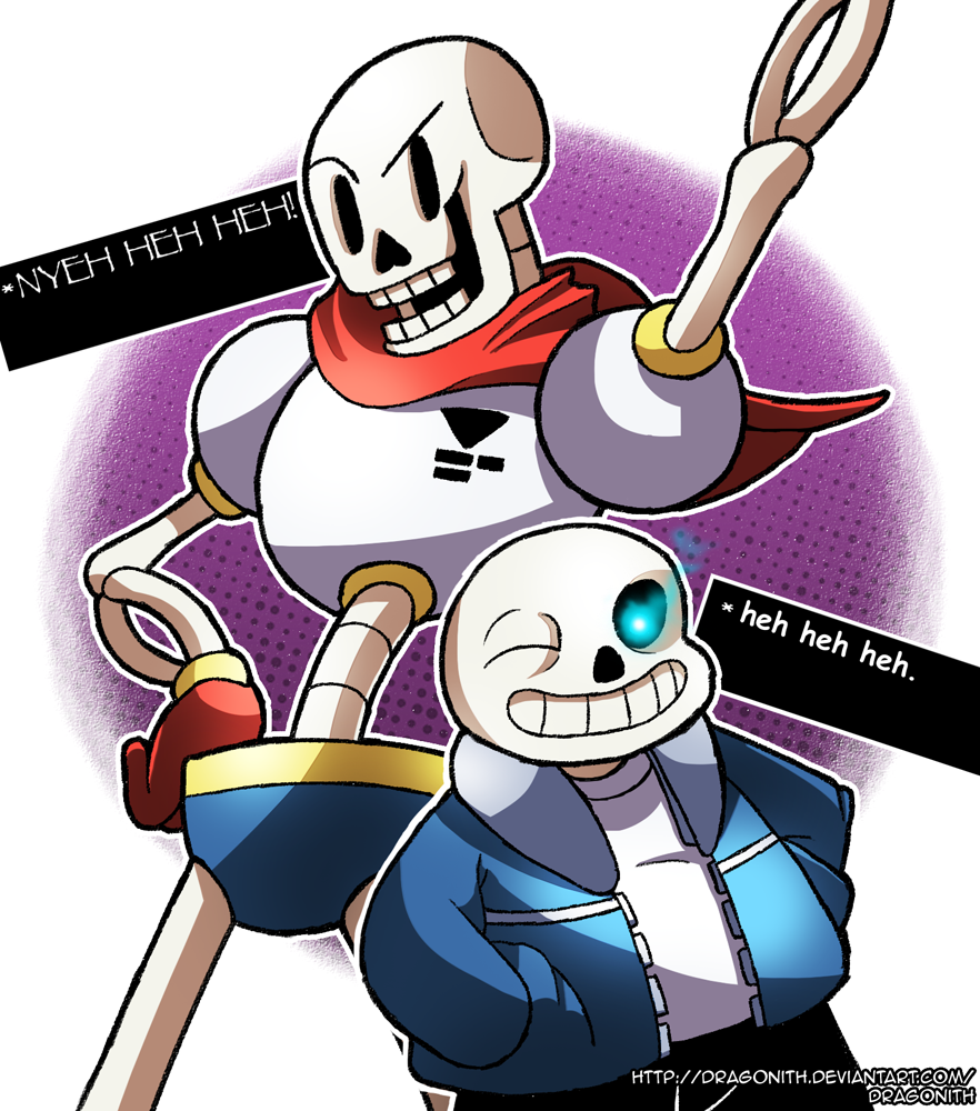 Random Papyrus And Sans Undertale By Dragonith On Deviantart