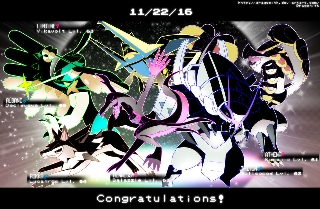 Pokemon Sun Team by Dragonith on DeviantArt