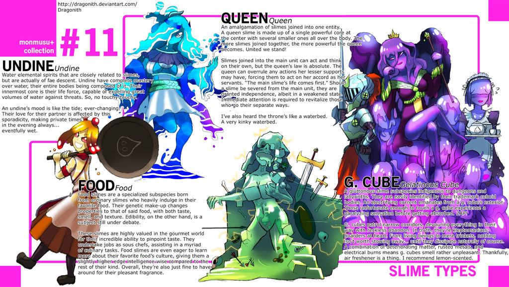 Monster Musume+ Slime Species by Dragonith on DeviantArt