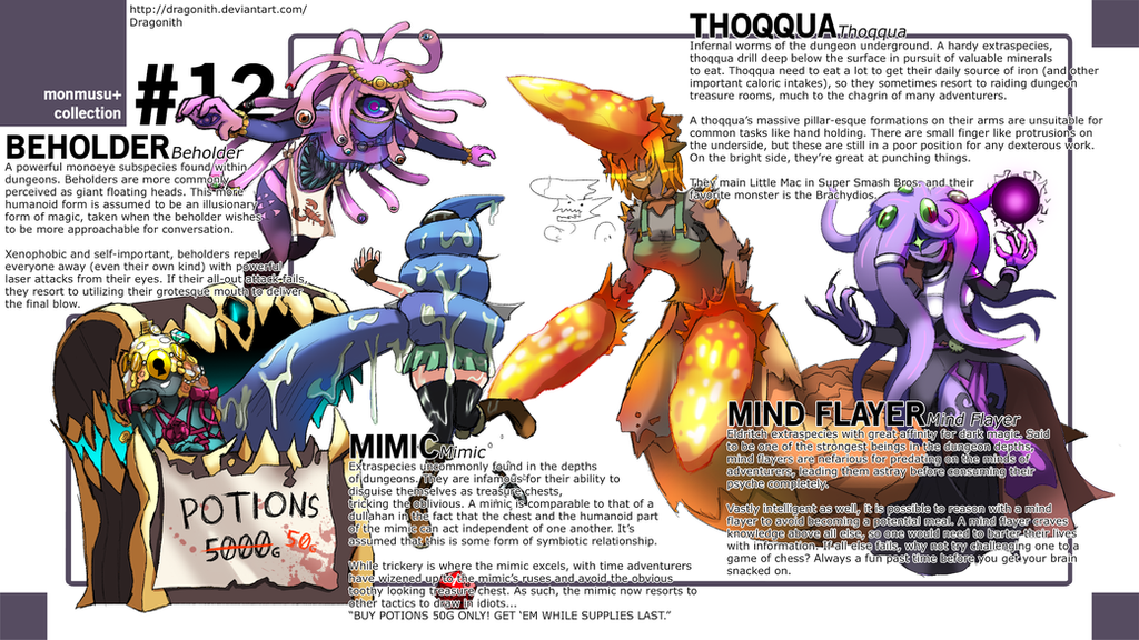 Monster Musume Dungeon Species By Dragonith On DeviantArt.