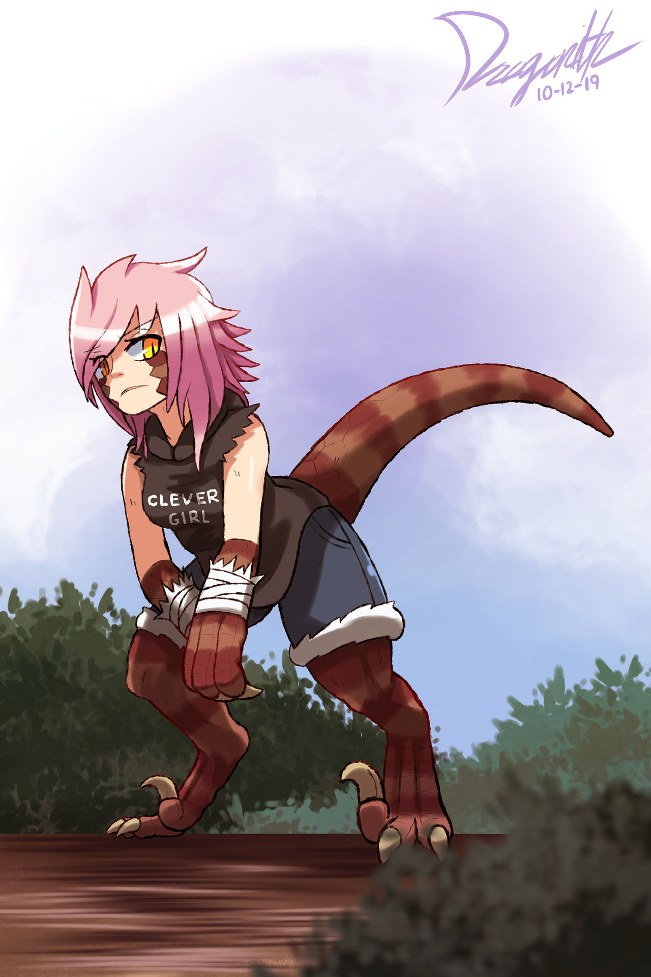 Raptor Girl by Dragonith on DeviantArt Raptor Girl by Dragonith on DeviantArt