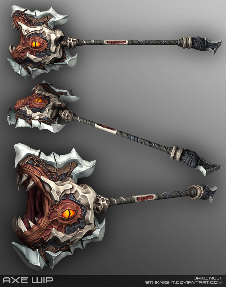 Weak Axe Axe WIP 5 by 9thKnight on DeviantArt