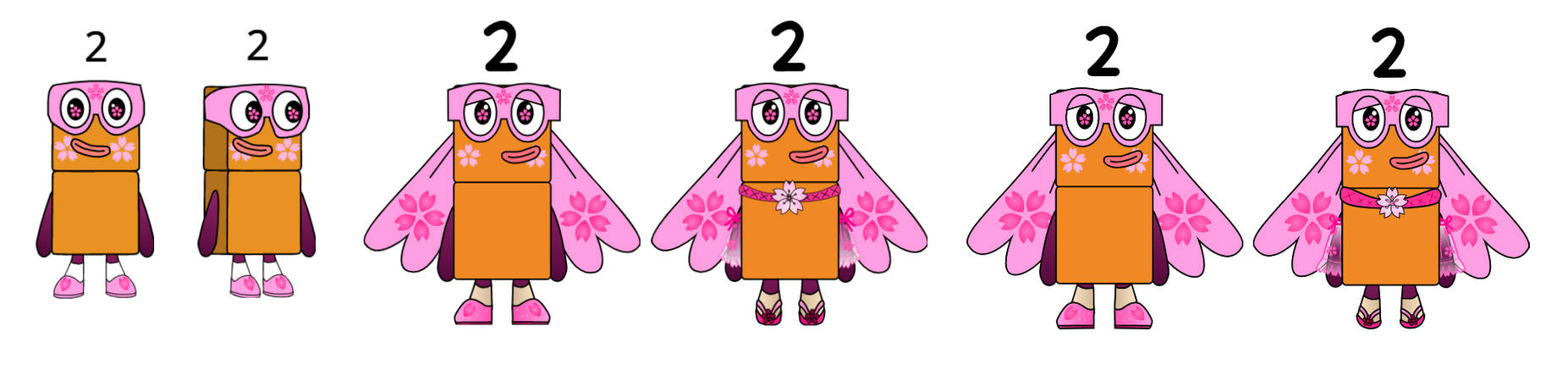 Sakura Evolution Numberblocks by Jazzzeh51 on DeviantArt