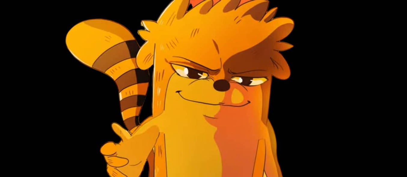 Rigby render by 1r0nh1d3 on DeviantArt