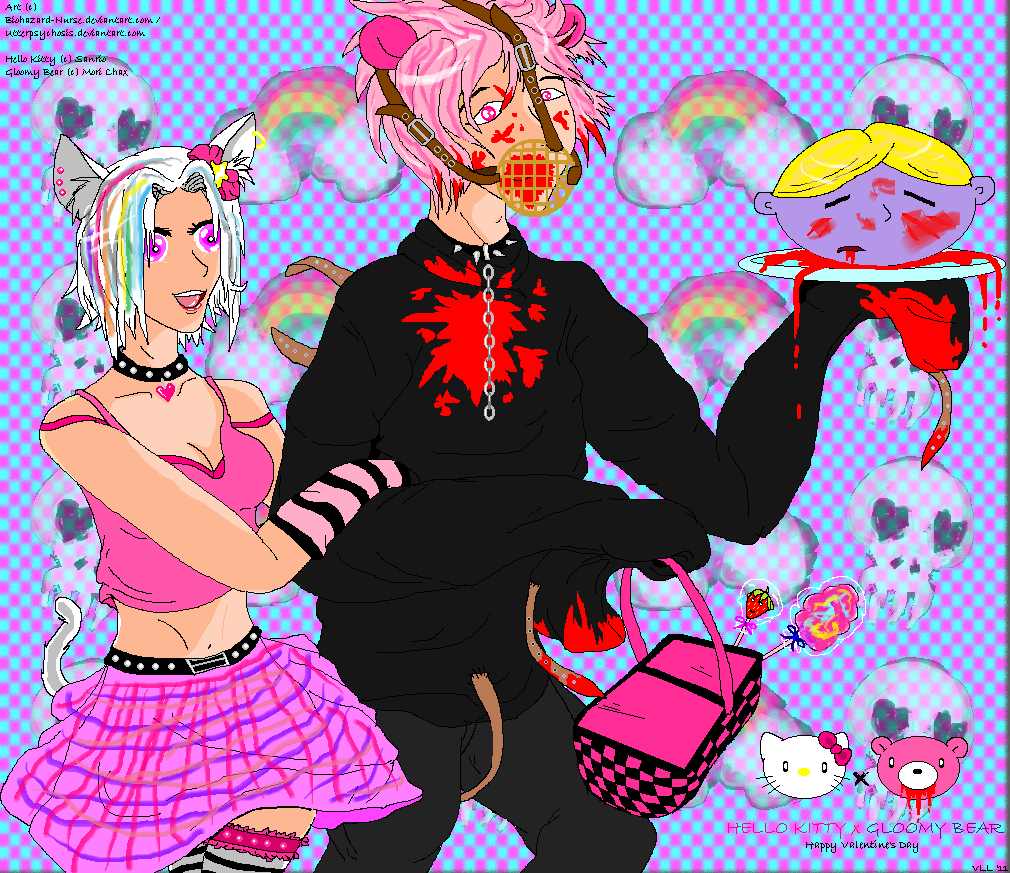 Hello Kitty X Gloomy Bear By Biohazard Nurse On Deviantart