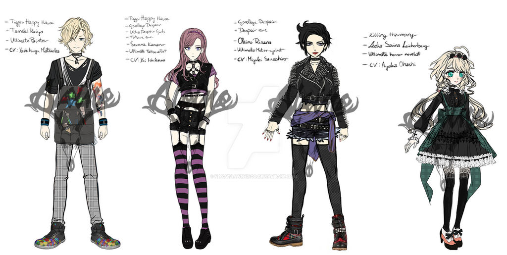 Danganronpa OCs by NoxAtraWendigo on DeviantArt
