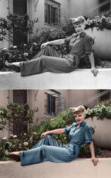 Ann Savage - Colourized by DarjeeLi