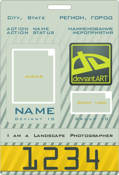 Deviant ID card Template by zenosnorth on DeviantArt