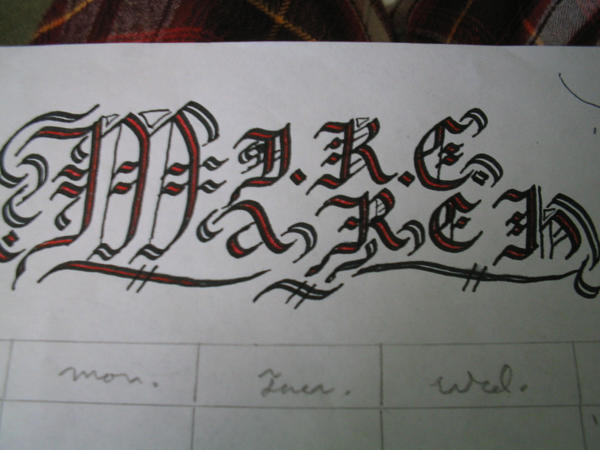 Hand Written Script March March by kazekage786 on DeviantArt