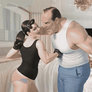 Gif#12:using her fat husband as a punching bag