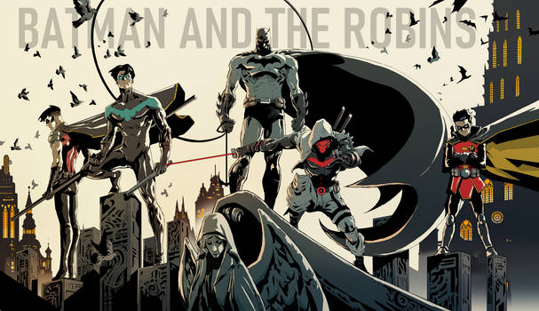 Batman and Robins with Red Ronin