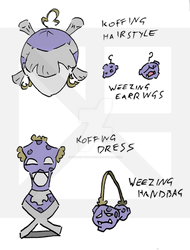 Koffing/Weezing Dress and Hairstyle