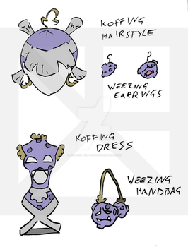 Koffing/Weezing Dress and Hairstyle