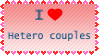 I love hetero couples as platonic love - stamp