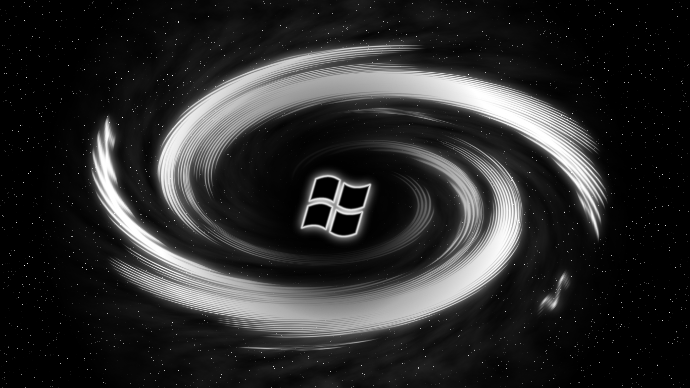 Windows Black Hole Wallpaper