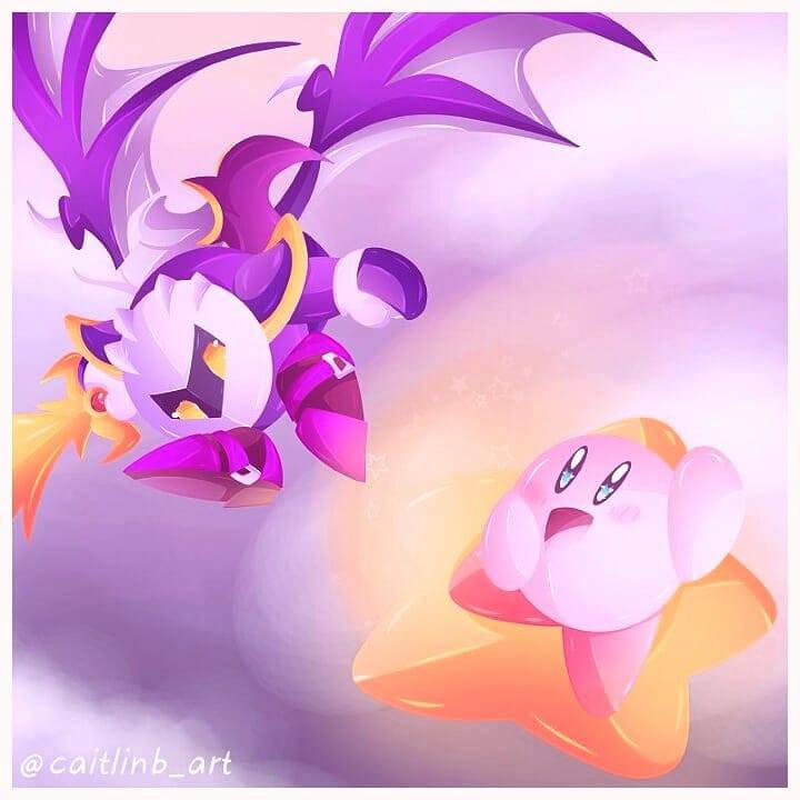 Kirby and Meta Knight by xCaitlinB on DeviantArt