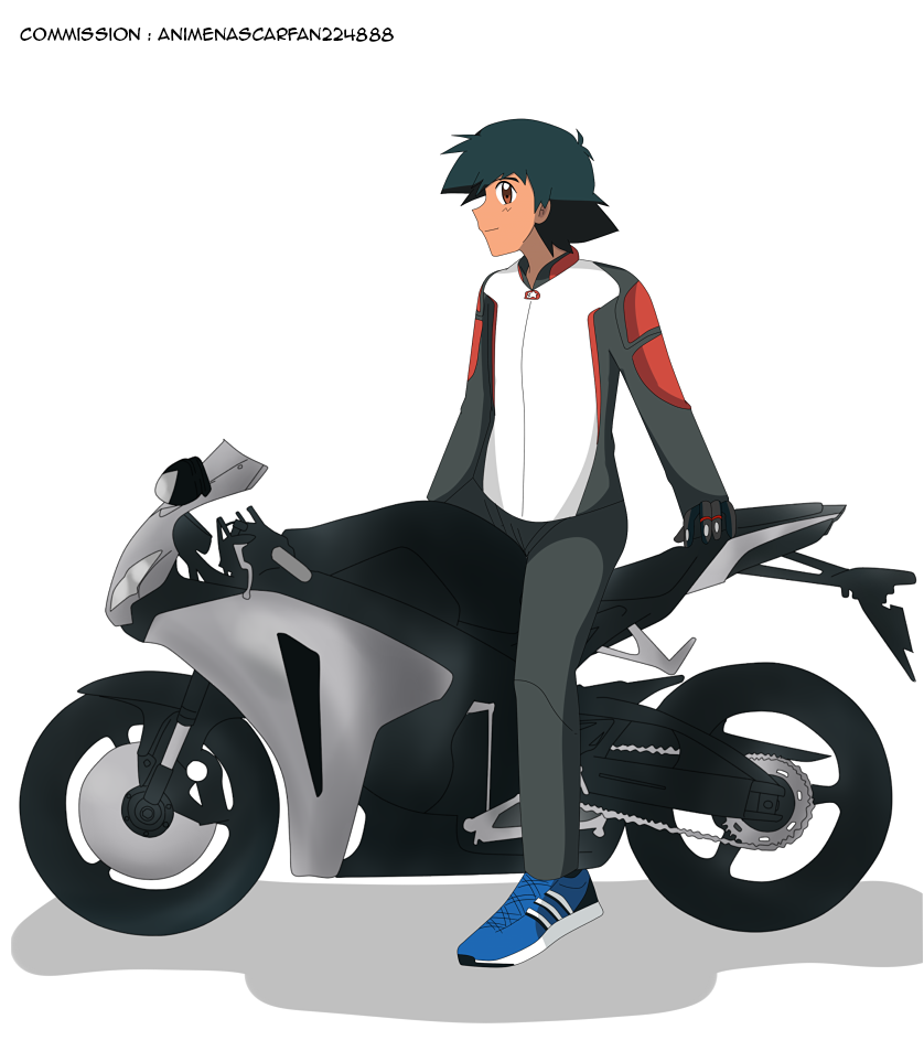 CM : Ash on a Motorcycle