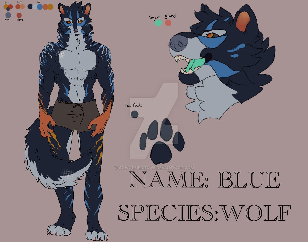 Blue Flash Oc OC-Blue-RefSheet by AoWolfieDraws on DeviantArt