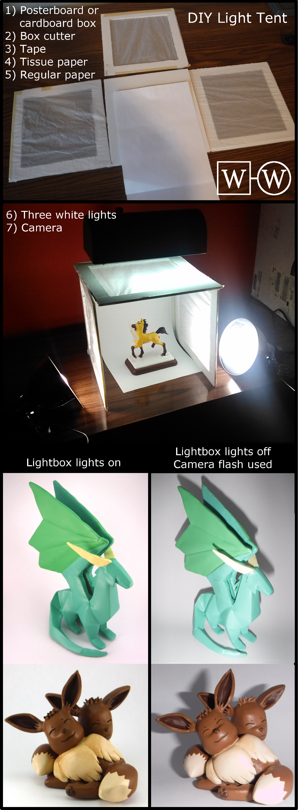 How to make a lightbox / photo tent