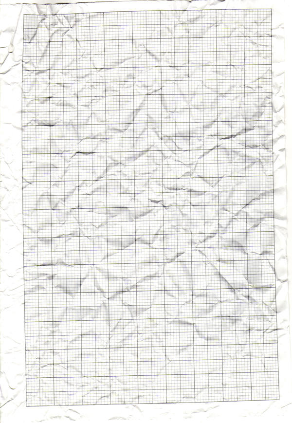 Crumpled Graph paper texture