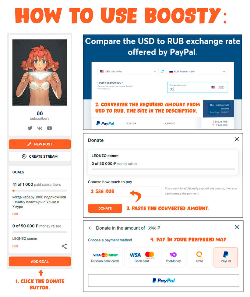 Boostyconnect How-to-use-boosty by Leonzo030 on DeviantArt