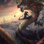 SMITE - Jormungandr The Mighty Storm Splash Art