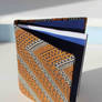 ORANGE PATTERNED AFRICAN FABRIC NOTEBOOK