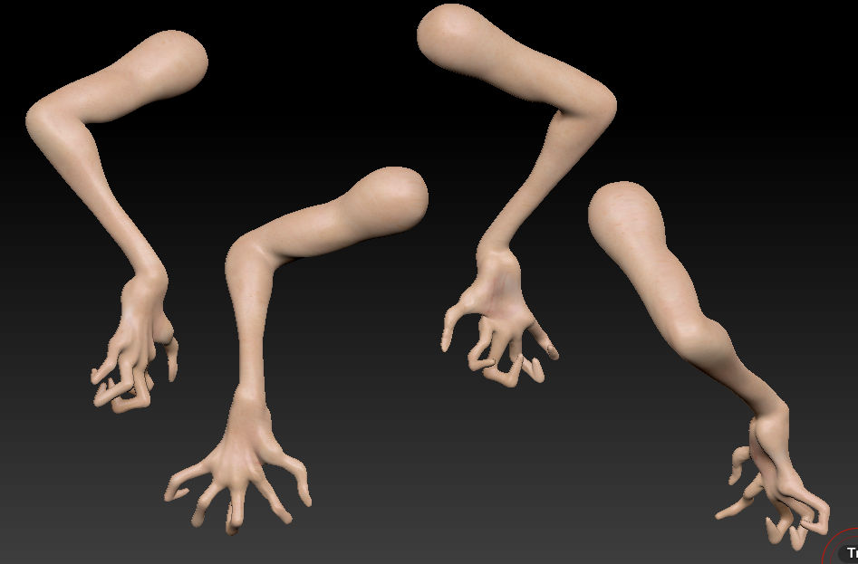 Contorted Hand Reference Zbrush Practice- Horror contortist hand by AmeliaWolfe on DeviantArt