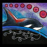Orca as Totem - Red and Blue