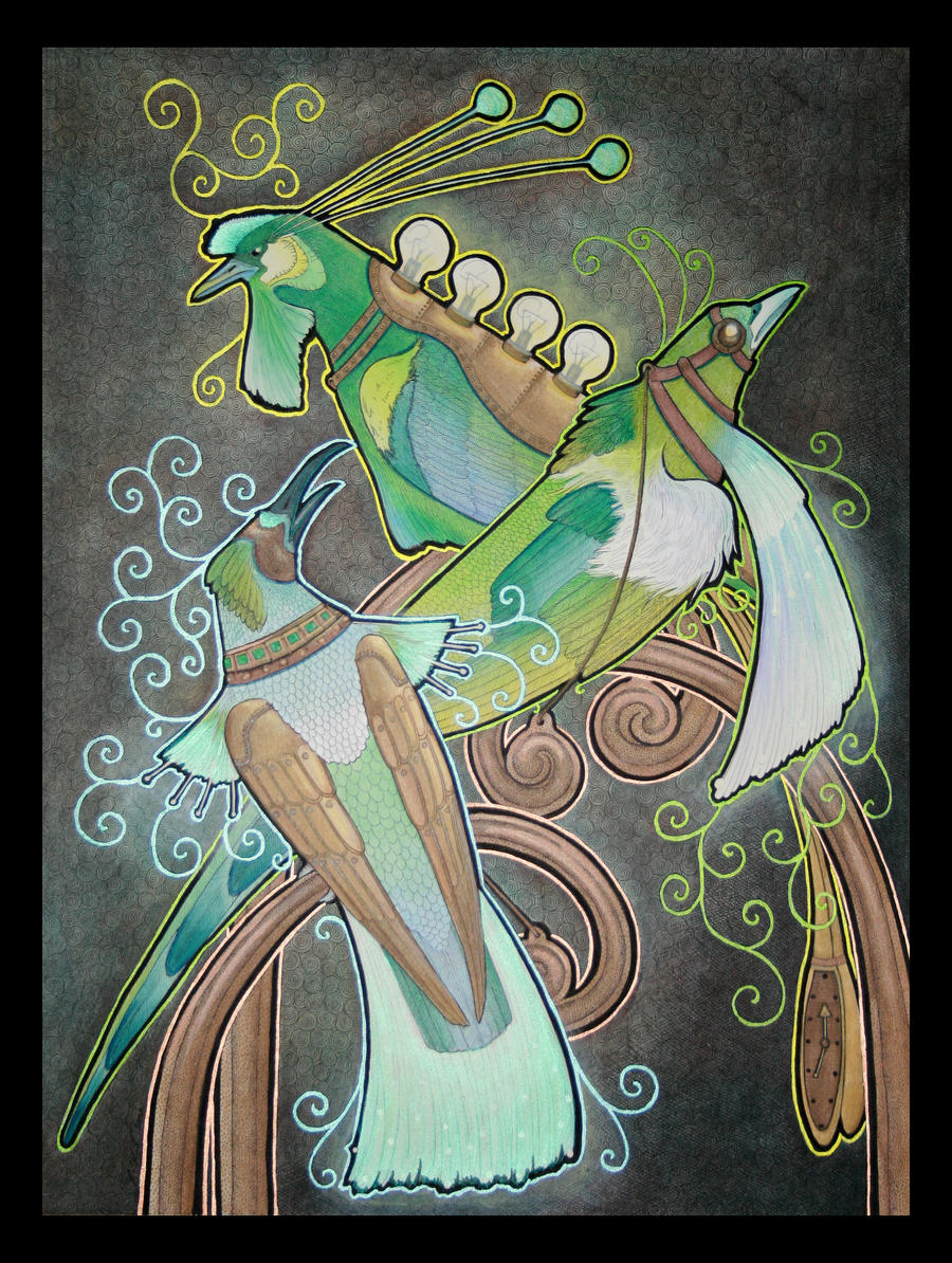 Ornamental Lighting - Green by Ravenari