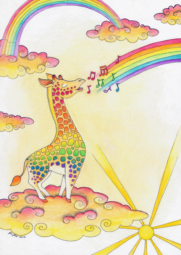 The Giraffe who Sang Rainbows into Being