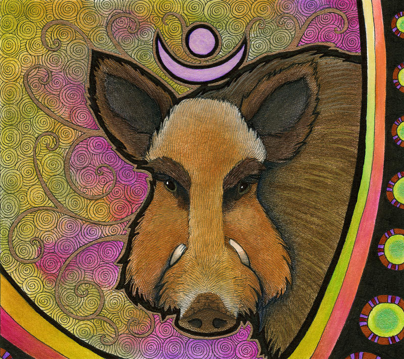 Wild Boar as Totem II by Ravenari on DeviantArt Wild Boar as Totem II by Ravenari on DeviantArt