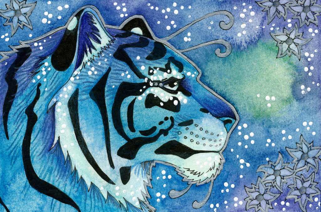 Blue Series - 04 Tiger by Ravenari