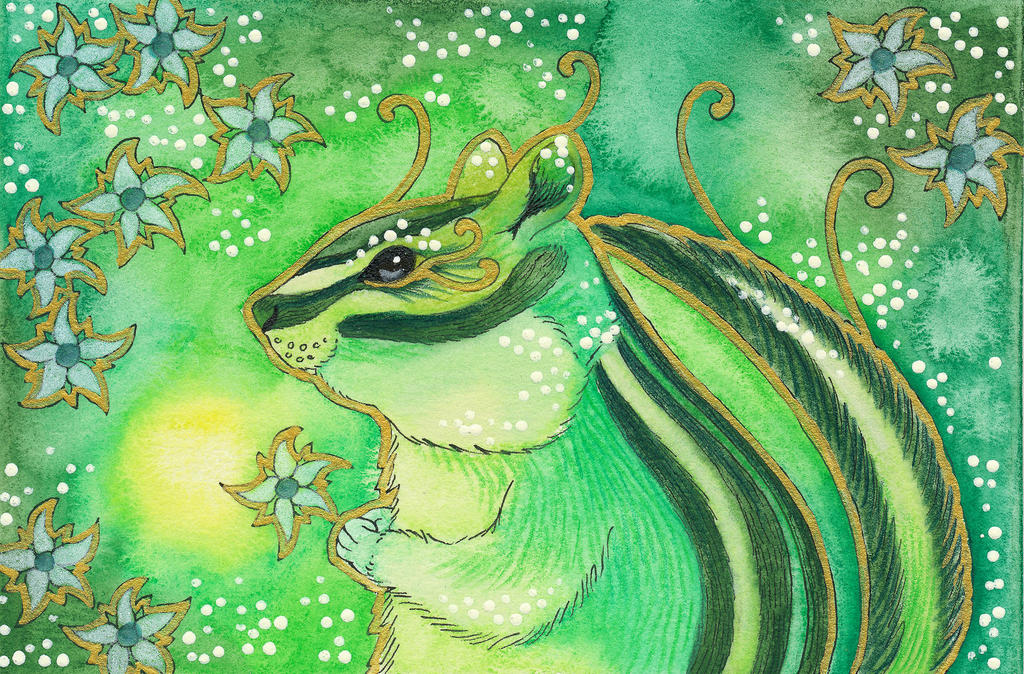 Green Series - 05 Chipmunk by Ravenari