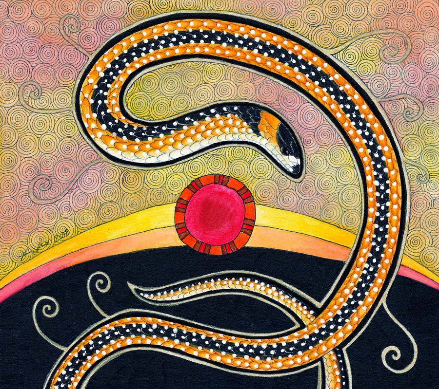 Black-Striped Burrowing Snake by Ravenari