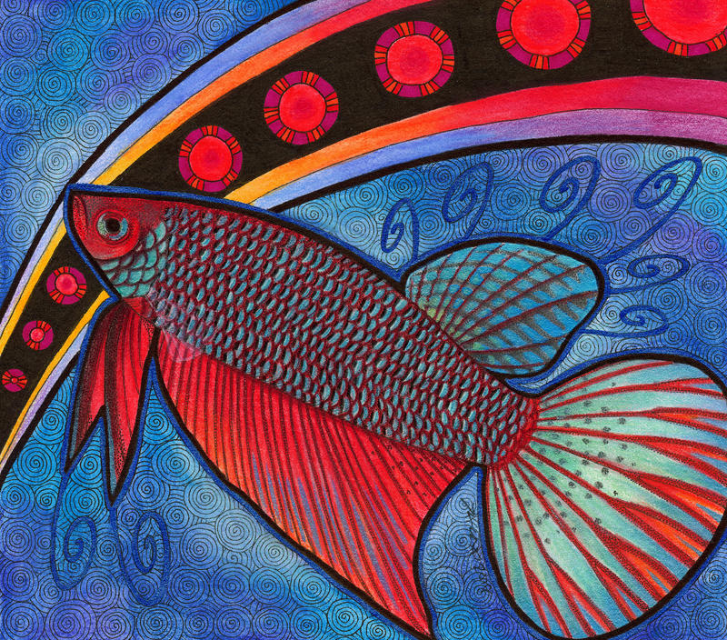 Betta smaragdina as Totem by Ravenari