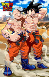 Dragon Ball+Popeye: World Breakers Goku and Popeye