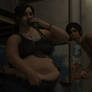 Resident Evil - Ada and Claire Weight Gain Part 7