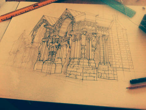 Chartres cathedral progress 