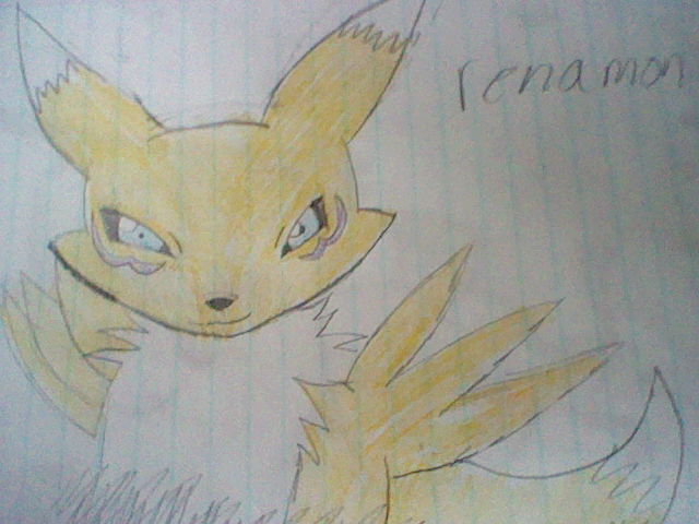 my renamon drawing